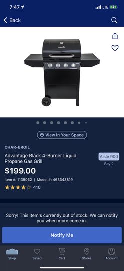 Brand New Chat-Broil Advantage 4- Burner Propane Liquid Gas Grill