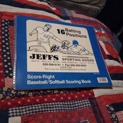 Baseball S C O R I N G Book Complete Never Use$10.75 Cash Only