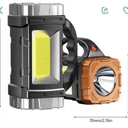 Brand new Solar Flashlight Flash Light High Lumens Rechargeable Outdoor Waterproof Spotlight LED Work Light Searchlight Lantern for Camping Emergencie