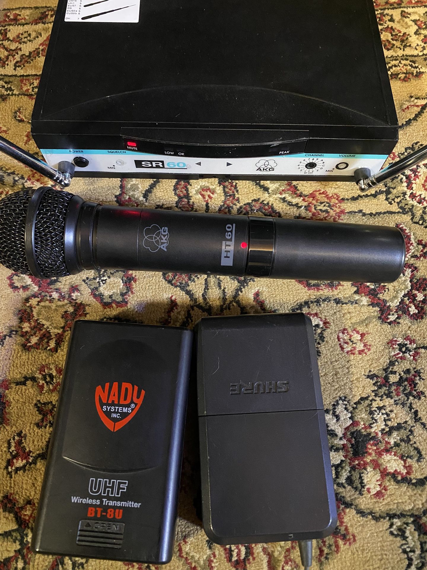 AKG SR60 Wireless Microphone Receiver and Mic