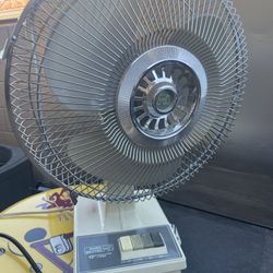 Vintage Wired Oscillating Fan Desk