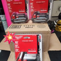 3 Milwaukee Red Lithium CP20 Batteries