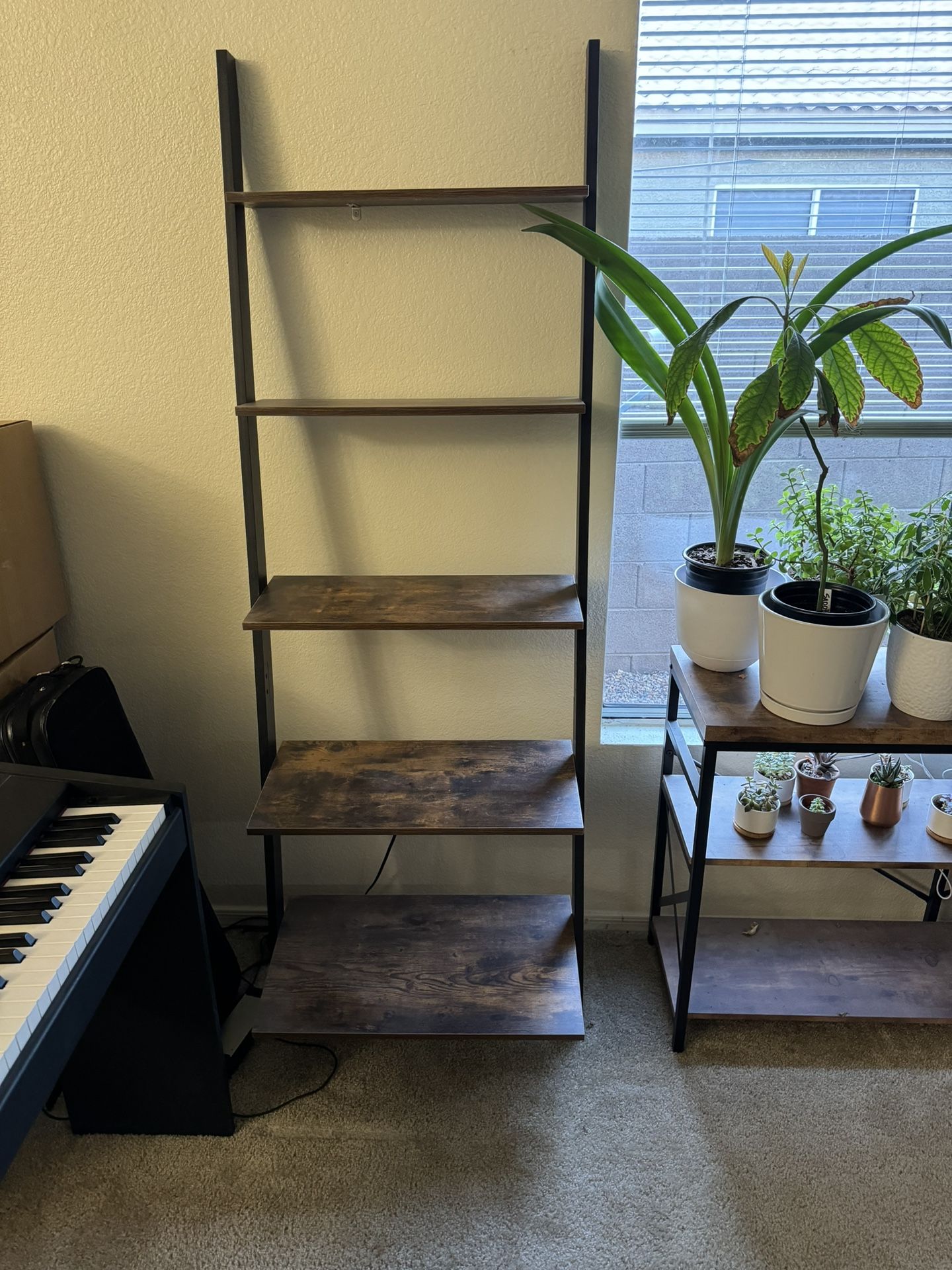 2 Matching Ladder Shelves 