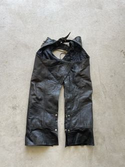 Menās Leather Chaps Size L