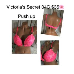 New Bra Victoria Secret Size 34c Push Up ❤️❤️❤️firm Price