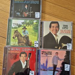 Trini Lopez CDs, $5 -$10