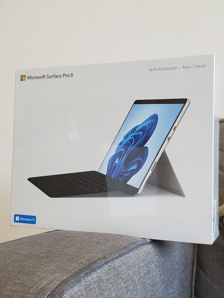 Microsoft Surface Pro 8 Brand New With Keyboard - $1 Today Only
