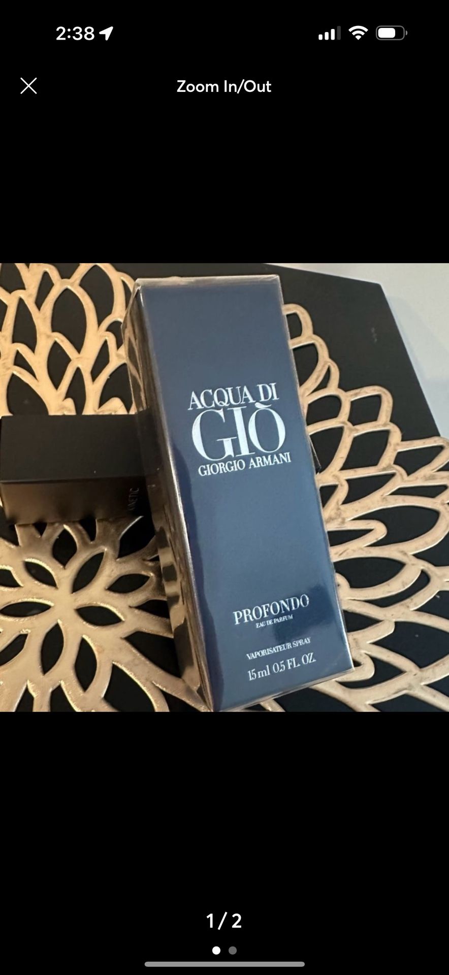 New Armani fragrance 15 ml sealed fragrance