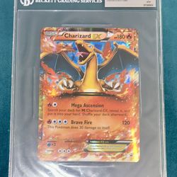 Charizard EX #XY17 Jumbo Graded BGS8