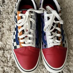 Vans Old Skool 36 DX Checkerboard Multicolor Leather  Men’s 9.5