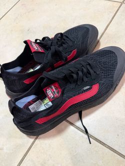 New Black Red Vans Size 9