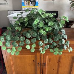 Artificial Plant Arrangement Decorations In A Basket 