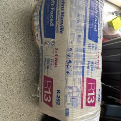 insulation R13 kraft faced  batt 23”  w 93” 