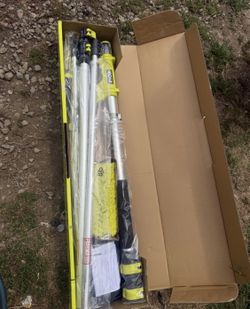 RYOBI 18 ft. Telescoping Extension Pole with Brush for Most Gas Electric and Cordless Pressure Washe
