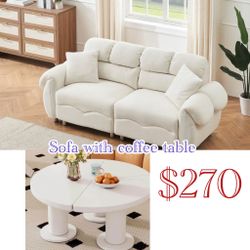 Sofa With Coffee Table 