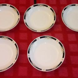 5 CROWN MING FINE CHINA PLATES
