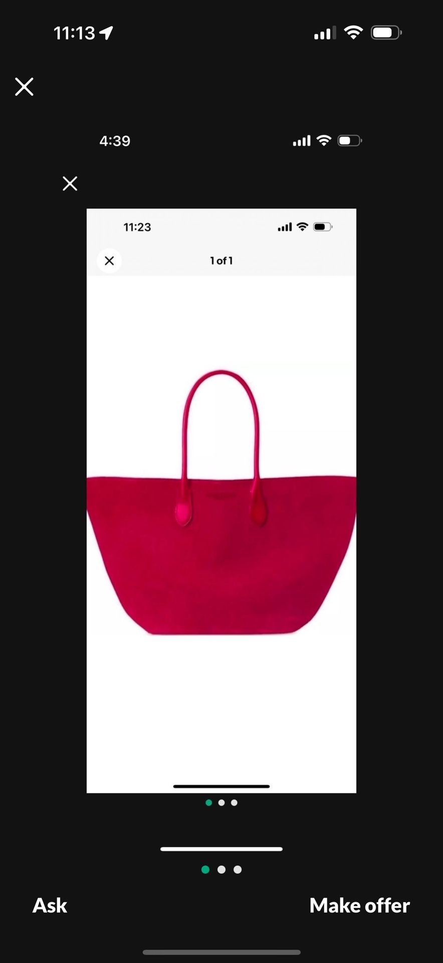 New hot Pink Ralph Lauren tote