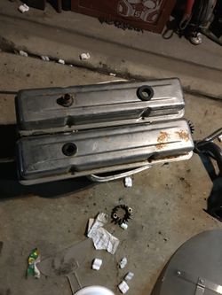 Small block Chevy chrome valve covers make offer