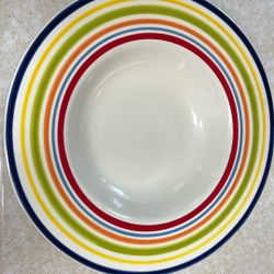 7pcs. Large Pasta Family Serving Dish With 6 Matching Pasta Bowls