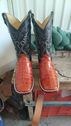 New Custom made Chapa Boots Crocodile Belly Size 11.5