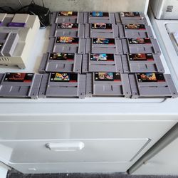 18 Super Nintendo GAMES 