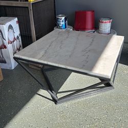 Marble top coffee table
