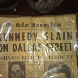 JFK Assassination newspaper 