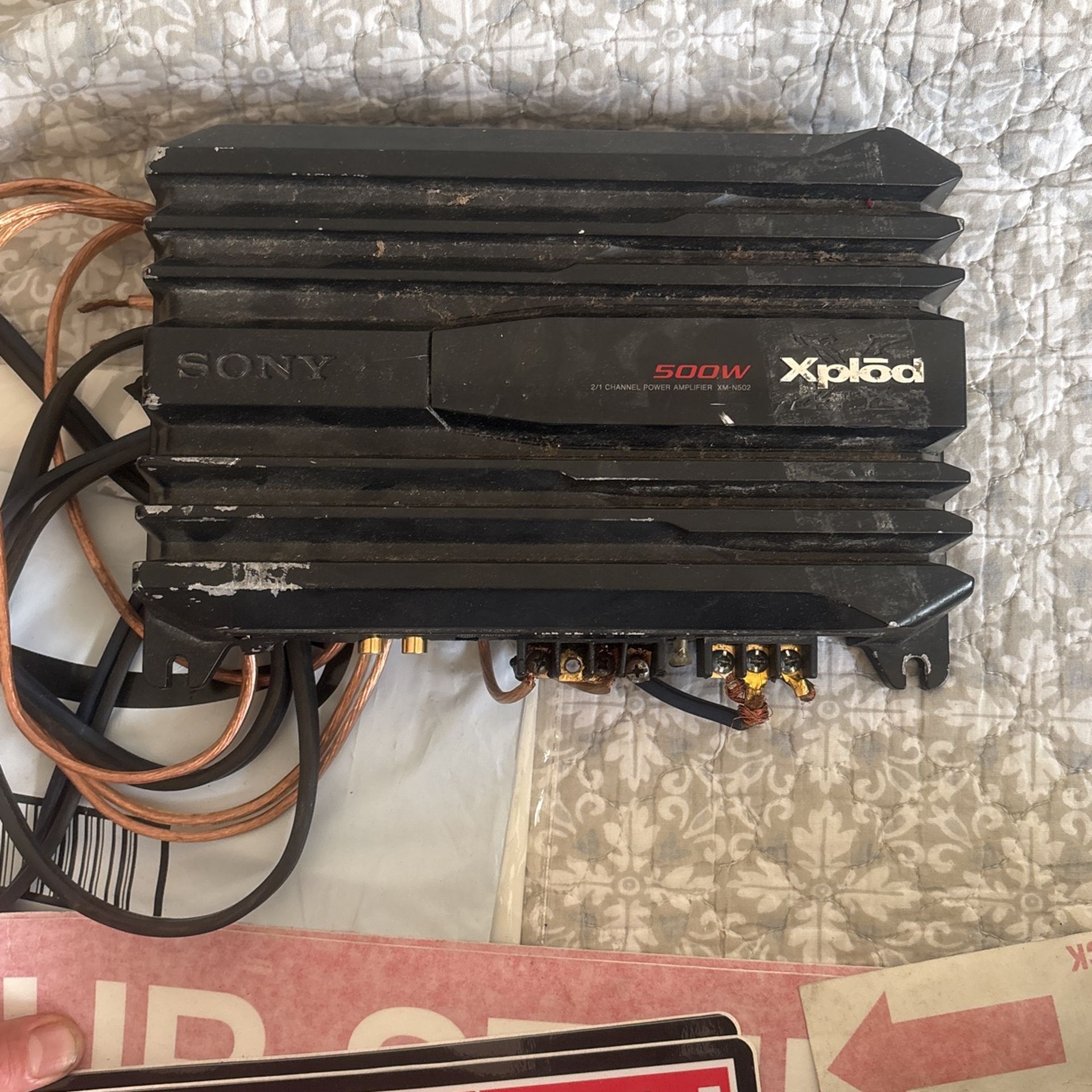 Sony Explode Car Audio Amplifier
