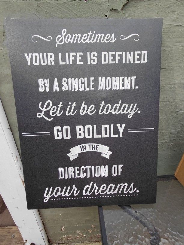 Print Wall Decor Black And White 18x24 Art Inspirational Message
