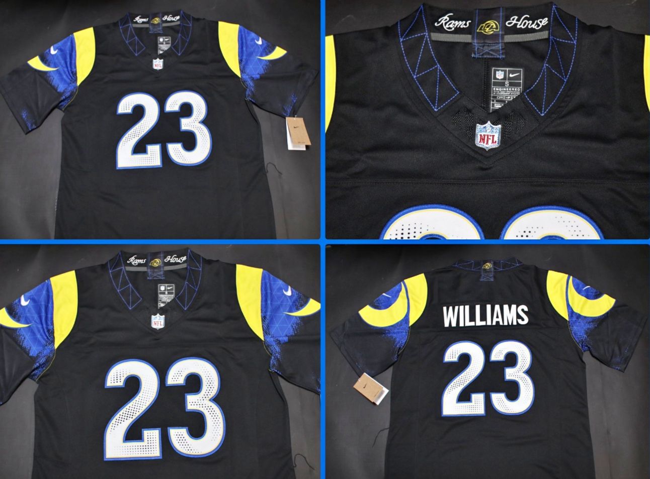 Los Angeles Rams Rivalry Stitched Jerseys Small-7X See Prices  Donald Kupp Nacua Bettis Warner Faulk Dickerson