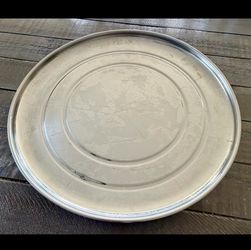 Vintage 16" Wide-Rim Aluminum Pizza Pan / Serving Tray