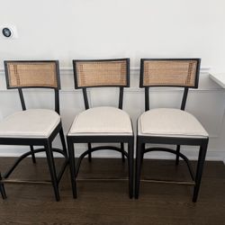 Cane Counter Bar Stools 