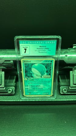 Wailord legend maker stamp cgc 7 graded pokemon swirl