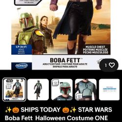 Boba Fett Adult Halloween Costume Disney Star Wars Funko