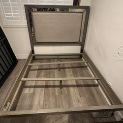 Gray Bed Frame 