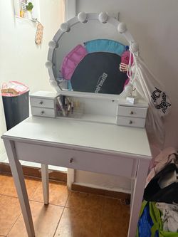 White vanity