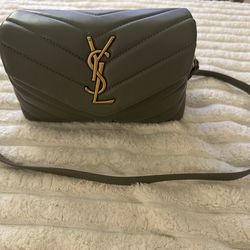 YSL Green Quilted Toy Loulou Bag
