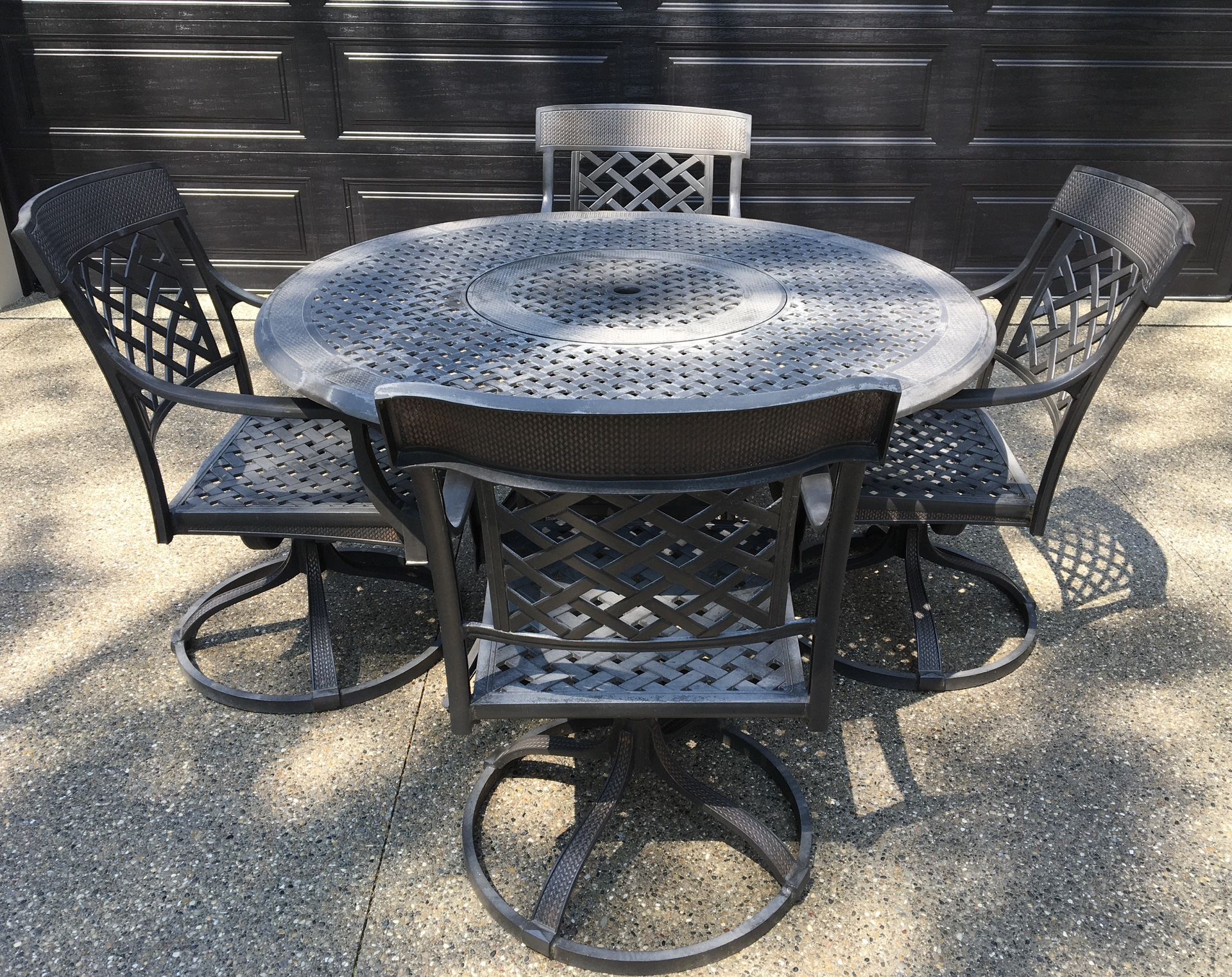54” Garden Treasures Classic Cast Aluminum Patio Set