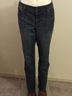 Chico's Platinum Jeans Boot Cut Size 8 (Size 1 Reg) Good Used Condition.