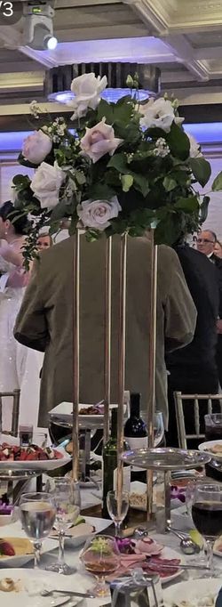 Gold Colored Stands For Foam Wedding Arrangements