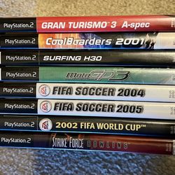 8 Games For PlayStation 2 PS2 - Excellent Condition 