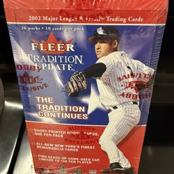 Fleer  Tradition Update Baseball Sealed The Box 2002, 36 Packs. Hobby Fleer Exclusive