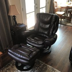 Swivel Recliner Chair And Ottoman 