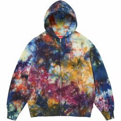 Supreme Overdyed Small Box Zip Up Hooded Sweatshirt ‘Multicolor’ New Size Large