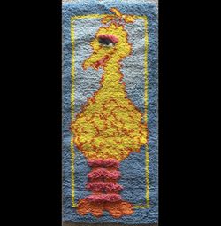 Sesame Street Big Bird Latch Hook Rug