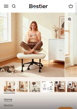 Meditation white chair