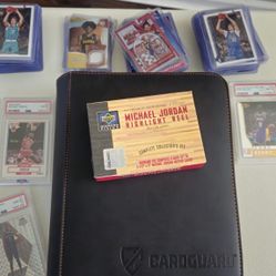 Michael Jordan Highlight Reel 5 Card Complete 5 Card Set. 
