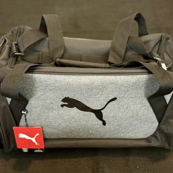 PUMA EVERCAT FORM FACTOR DUFFLE BAG, MEDIUM HEATHER/BLACK