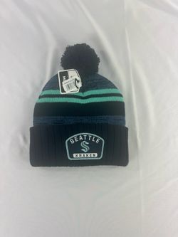 Seattle Kraken ’47 Brand Cuffed Pom Knit Beanie Hat – New With Tags
