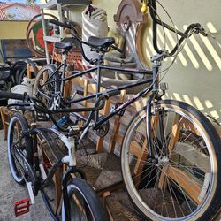 2 Custom Dyno Bikes. 26" Cruiser And 26" Tandem